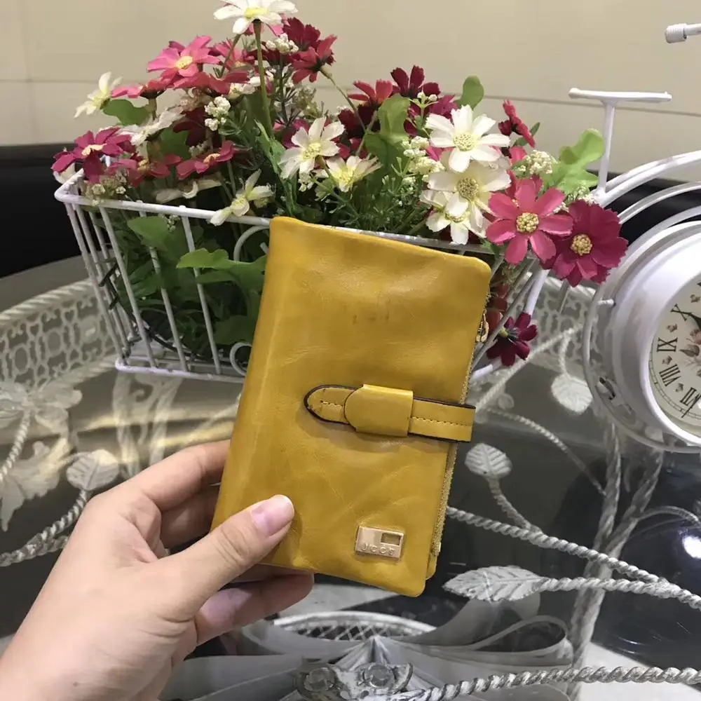 JS1029 YELLOW JCCS Женский кошелек из натуральной кожи, дизайнерские кошельки, кошелек, клатч, сумка с карманами JS1029 JS1043A - Цвет: JS1029 YELLOW