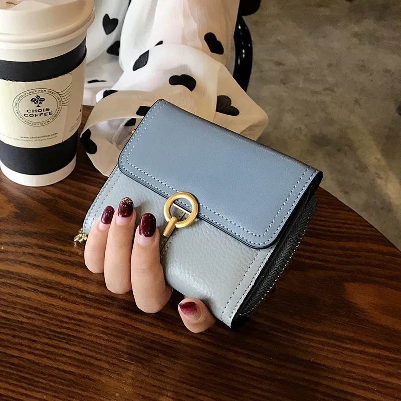 Новый женский складной кошелек из натуральной коровьей кожи роскошный мягкий