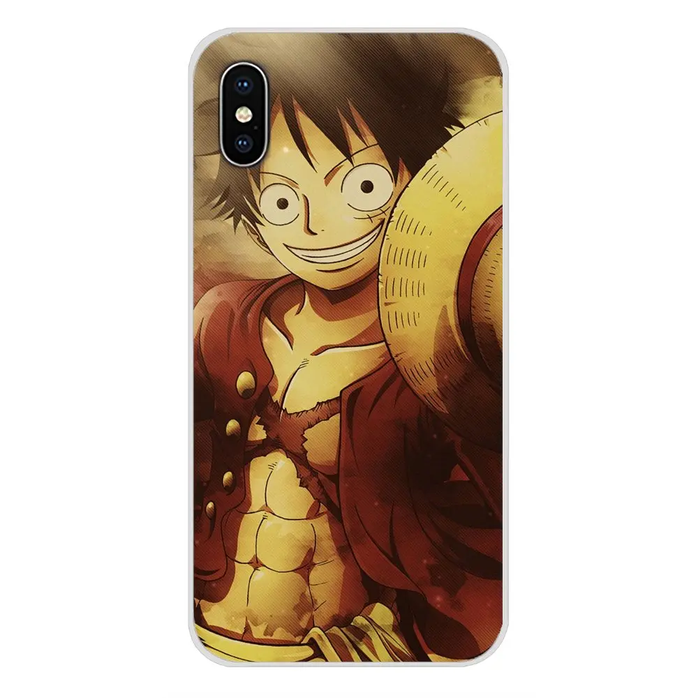 Силиконовый чехол для мобильного телефона в виде ракушки Чехлы One Piece Monkey D Луффи