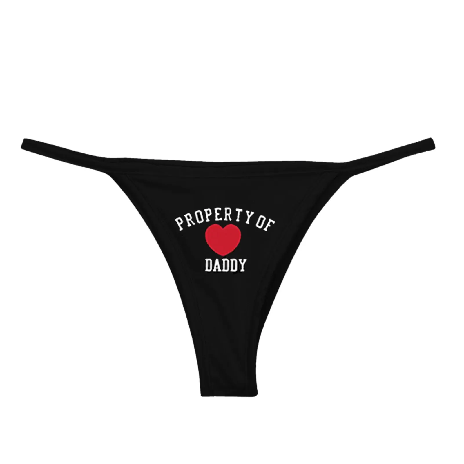 

Women's Valentine's Day Love Printing Plus Size Panties Solid Color Middle Waist Physiological Briefs Female Sexy Underwear #12