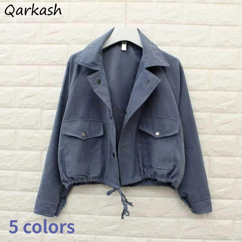 Женская универсальная однобортная куртка для колледжа модная классическая