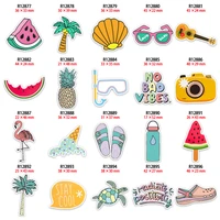 resin flat back summer style fruit pattern planar acrylic for earring keychains hair bow 30pcs