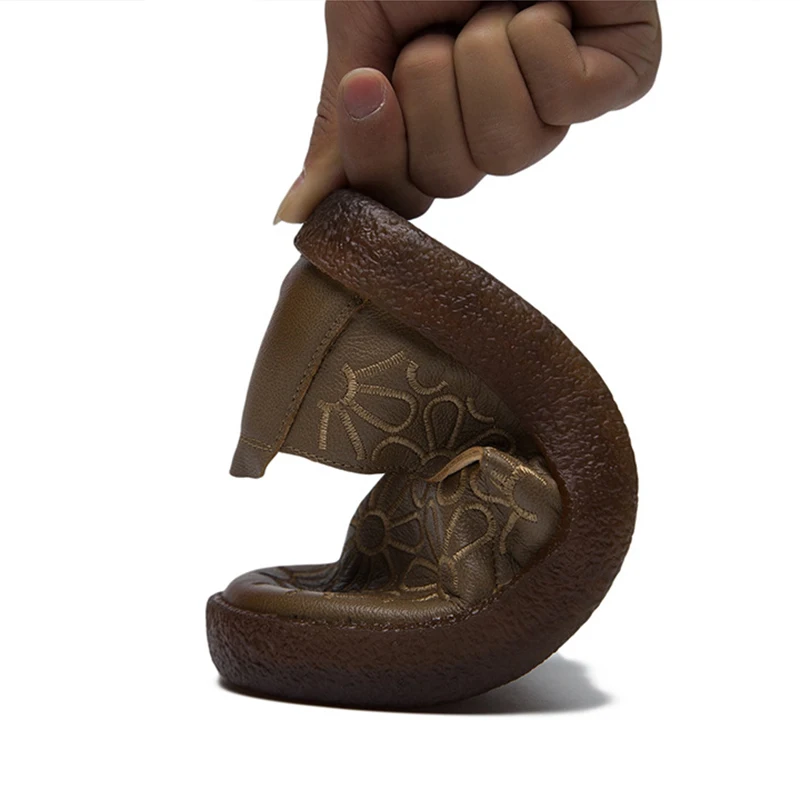 YLQP/женская модная обувь из натуральной кожи на плоской подошве Сезон весна