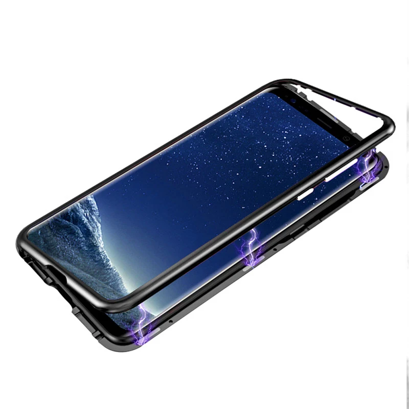 Магнитная Адсорбция металлический корпус для Samsung Galaxy S8 S9 S10 плюс S10E S7 Edge Note 8 9 M20 M10 A30 A50 A7 A8 A9 J4 J6 плюс