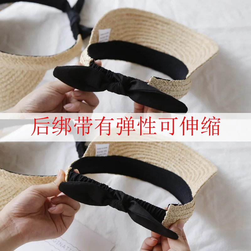 Детская летняя соломенная шляпа из рафии для маленьких девочек