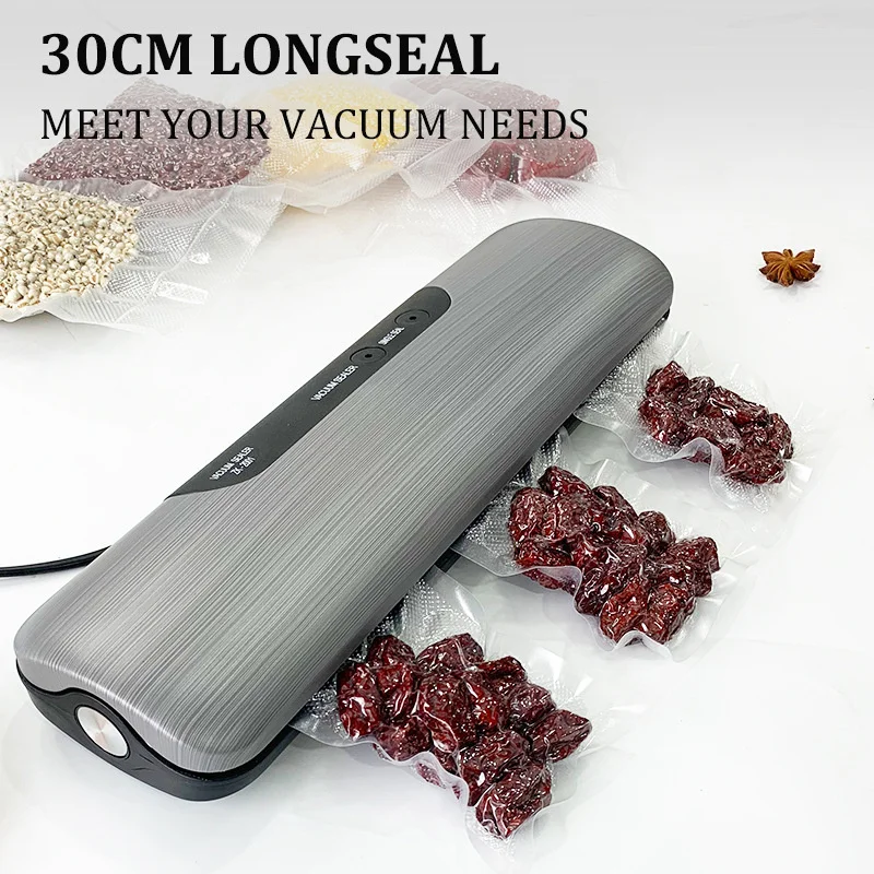 

Kitchen Electric Vacuum Sealer Machine 220V 110V With 10pcs Food Saver Bags Household Automatic Food Vacuum Packaging Machine