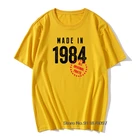 Мужская одежда, модная, сделано в 1984 году, все оригинальные детали, Мужская футболка из хлопка, Мужская крутая футболка с коротким рукавом