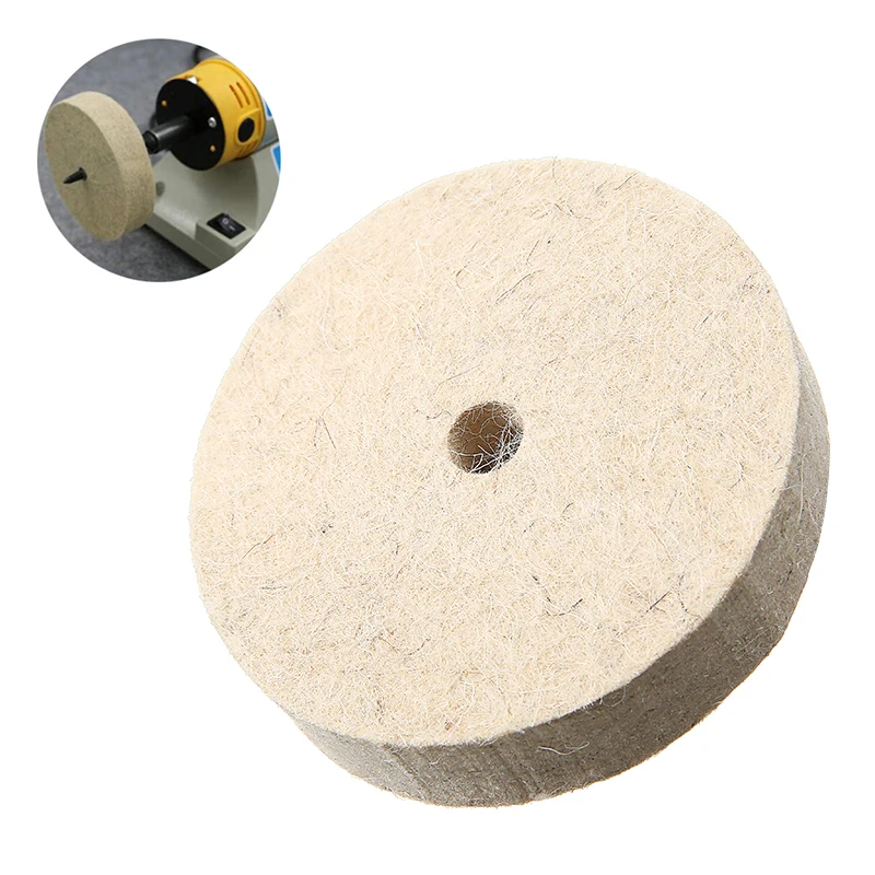 Mayitr 3 дюймовый круглый полировальный круг фетровая шерстяная полировальная