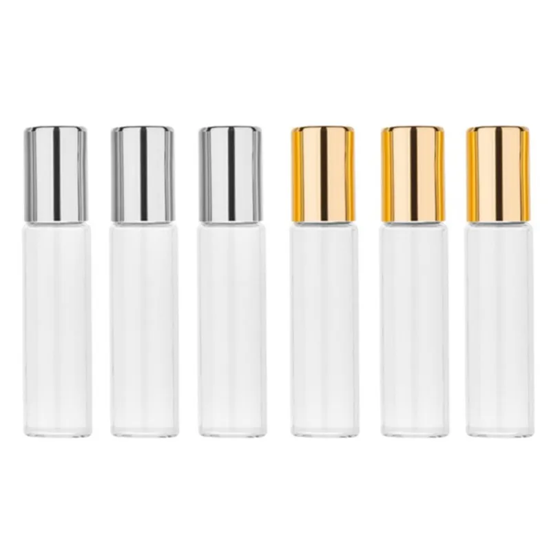 1 шт. в партии 6 мл Портативный Прямоугольный Стеклянный бутылка с роликом Мини