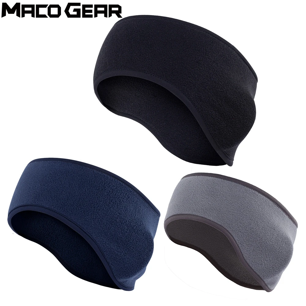 

Men Women Winter Warm Fleece Sweatband Running Sports Yoga Headband Cycling Tennis Volleyball Hair Bandage Ear Cover Headscarf