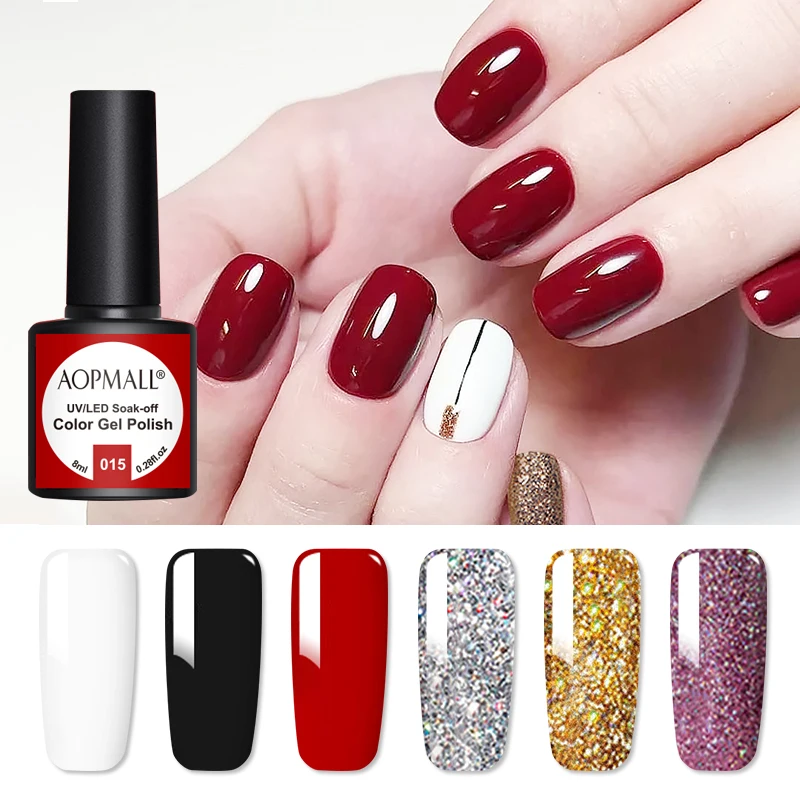 

AOPMALL®Гель-лак для маникюра, 8 мл, 6 шт.