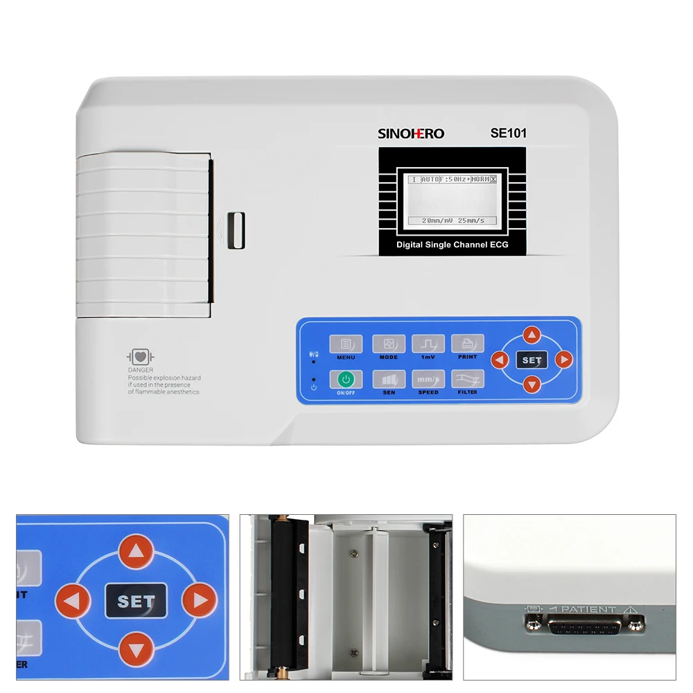 Одноканальный ЭКГ-монитор с программным принтером | Красота и здоровье