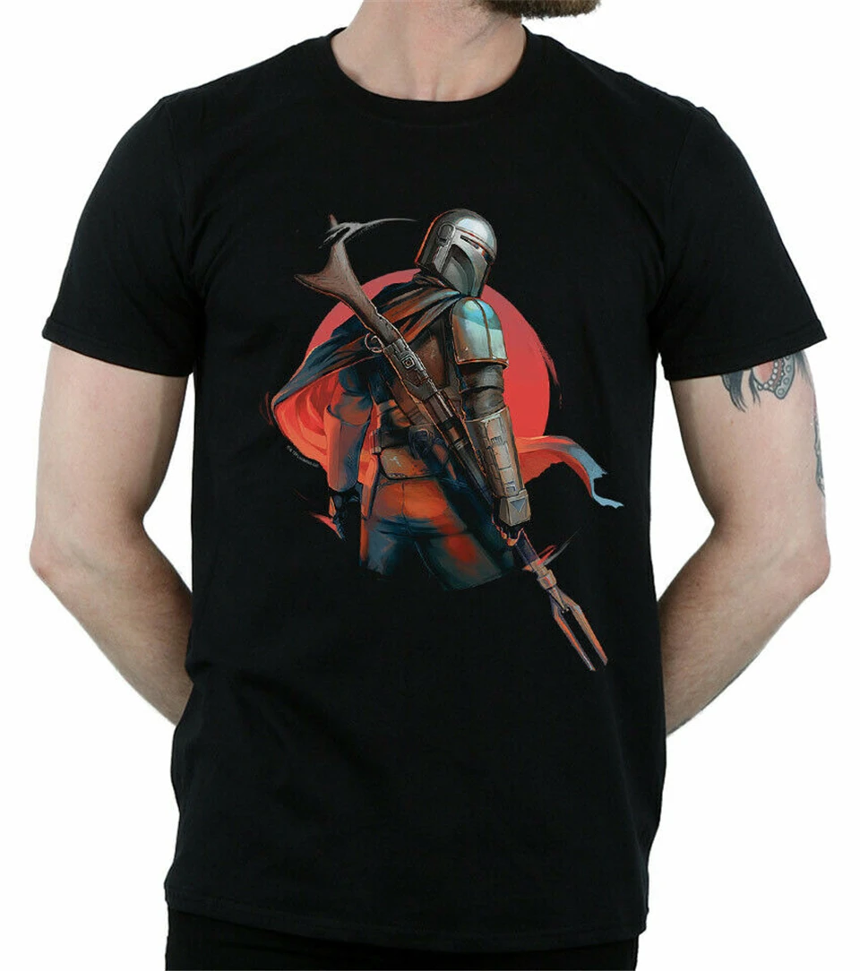 Мужская футболка Звездные войны мандалорские бластерские винтовки новые