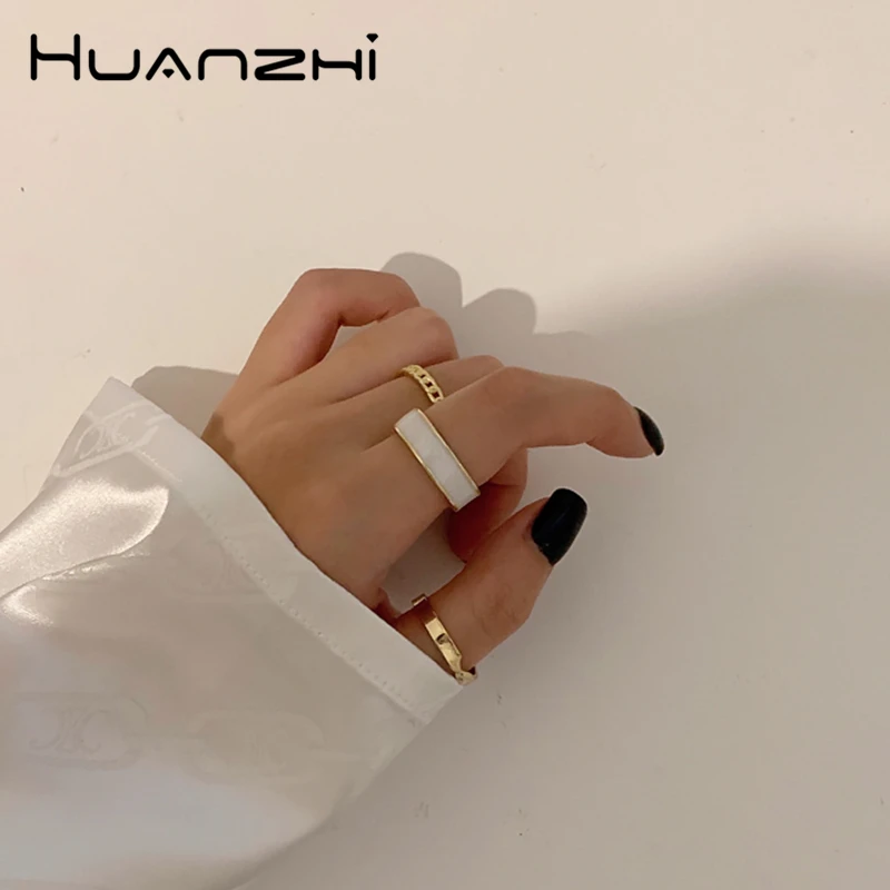 HUANZHI 2020 Новые 3 шт/набор винтажные минималистичные эмалированные закрученные