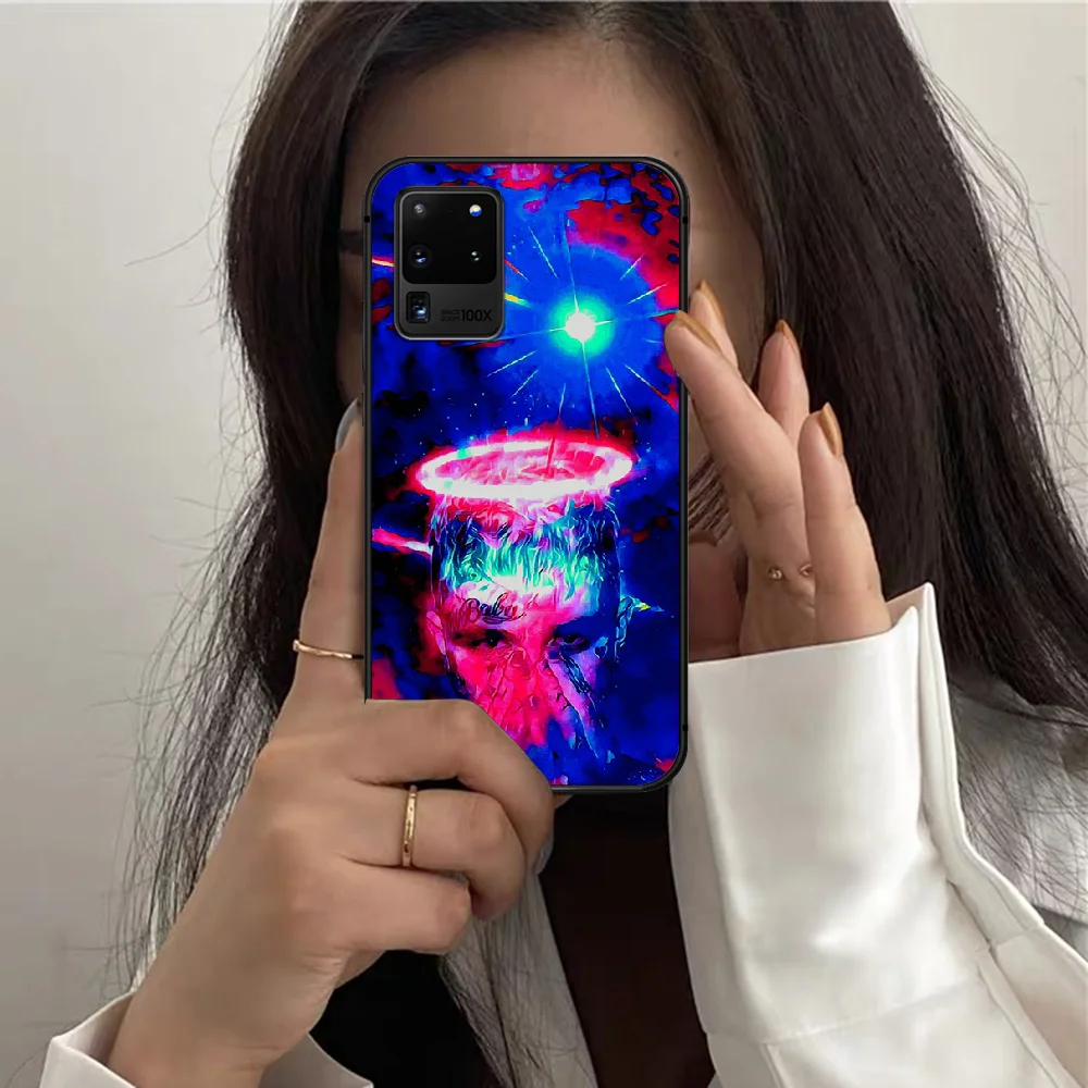 

Rapper Lil Peep Phone Case For Samsung Galaxy S 7 21 Note 8 9 10 20 E FE Ultra Plus black Cell Fashion Shell Luxury Coque Trend