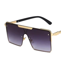 oversized square sunglasses ladies retro flat top shield gradient sunglasses female vintage luxury designer oculos de sol uv400