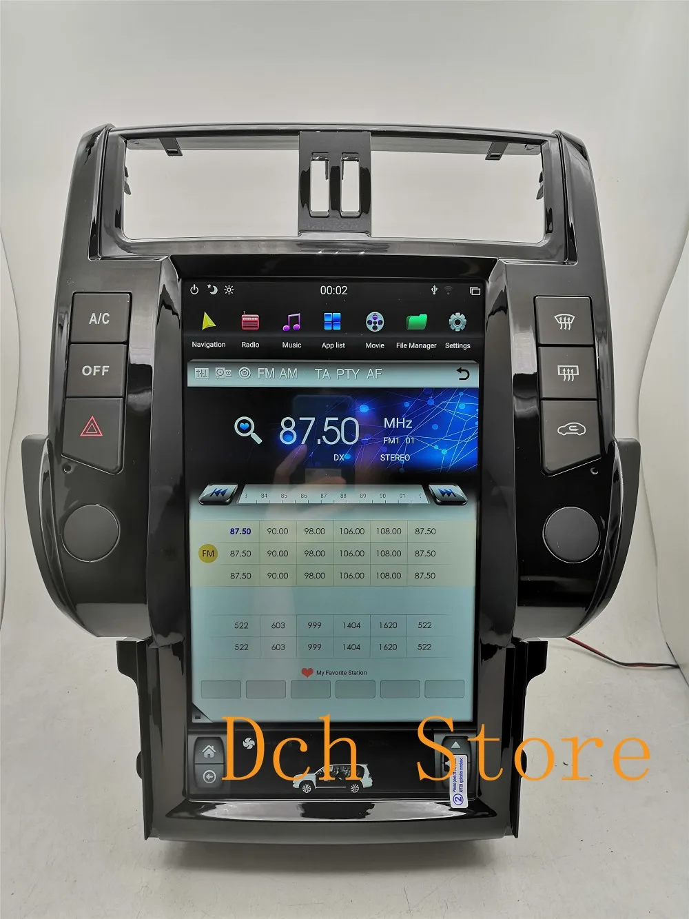 13,6 дюймов Тесла стиль Android 8,1 Автомобильный DVD плеер для Toyota Land Cruiser Prado 150 2010 2011 2012 2013 PX6