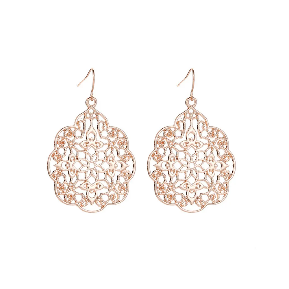 Богемные серьги для женщин в этническом стиле полые boucles d oreille femme аксессуары mujer