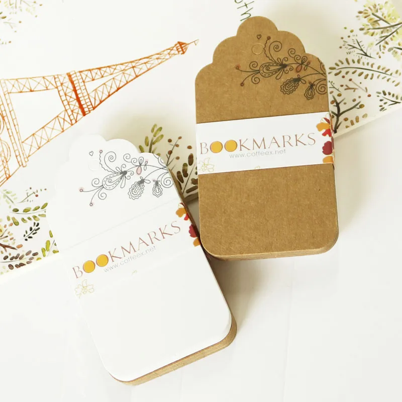 100 шт. белые бирки для украшения конфет крафт-бумага ярлыки подарков цветов