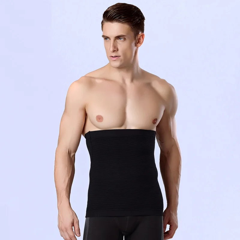 Высокая Талия тренер Для мужчин Боди утягивающая компрессионная контур Body Shaper