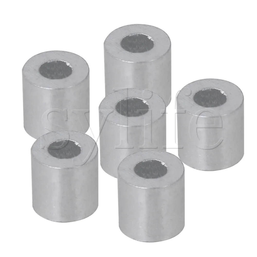 Aluninum круглые отверстия обжимные петли зажимы для проволочной веревки упаковка