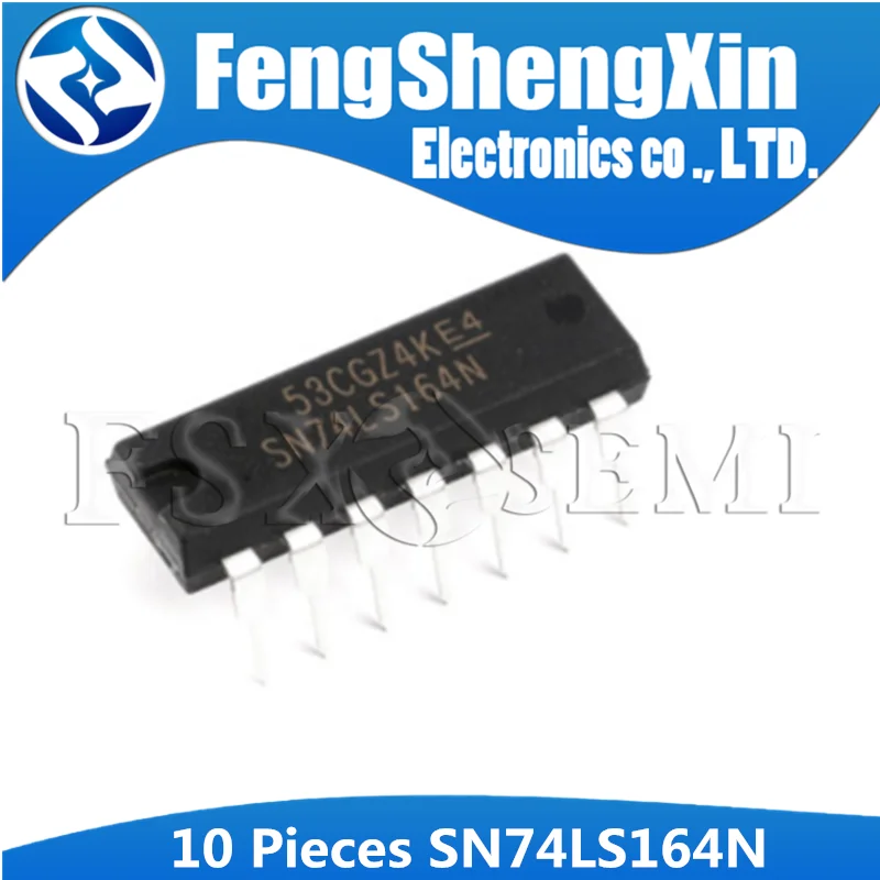 10 шт./лот 74LS164N SN74LS164N 74LS164 серийный сдвиг регистров IC DIP 14|Интегральные схемы| |