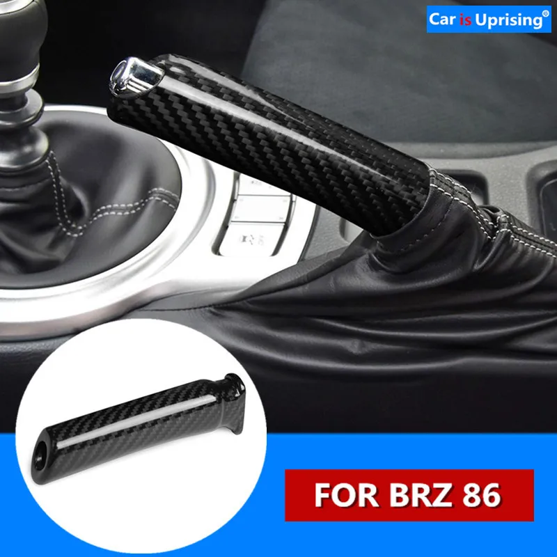 

Car Interior Carbon Fiber Handbrake Cover Handle Protector Grip Hand Brake Case Accessories For Subaru BRZ Toyota 86 2013-2020