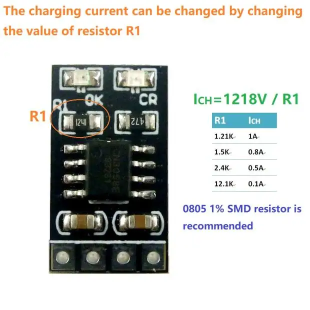 1A 3.2V 3.6V LiFePO4 Lithium Battery Charging Module Cell Charger input 3.8V 4.2V 4.5V 5V for Ebike UPS Car Solar | Электроника