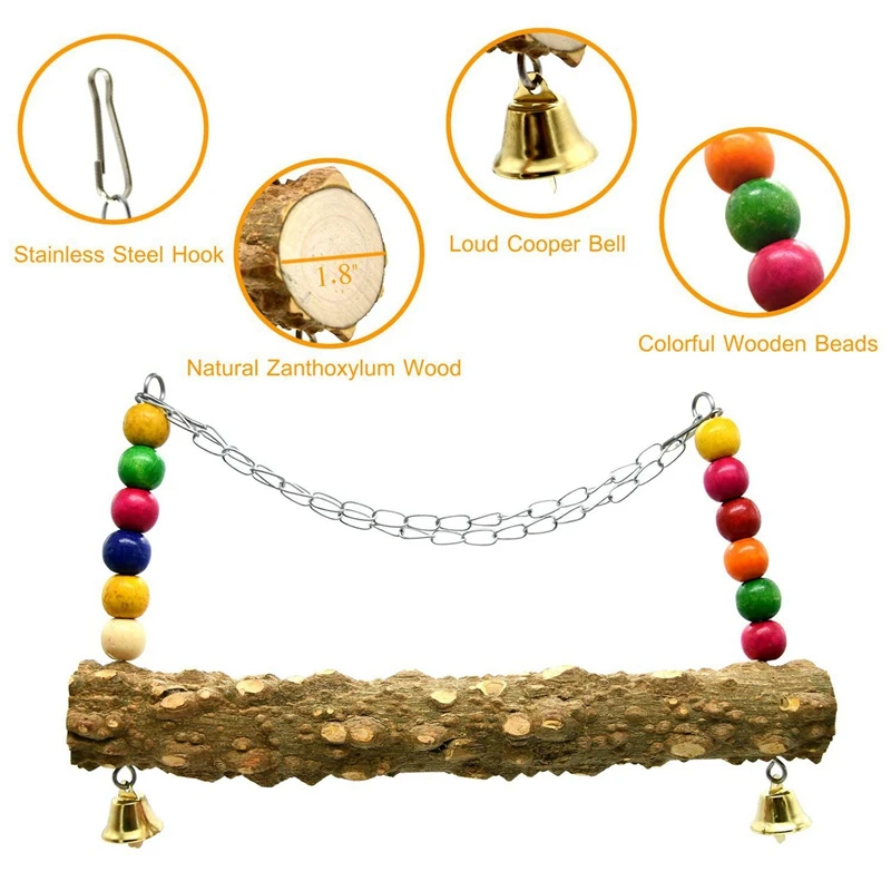 

Chicken Swing Toys with Natural Wooden & Chicken Swing Wooden Chicken Toys Hanging, Chicken Swing Wooden Colorful