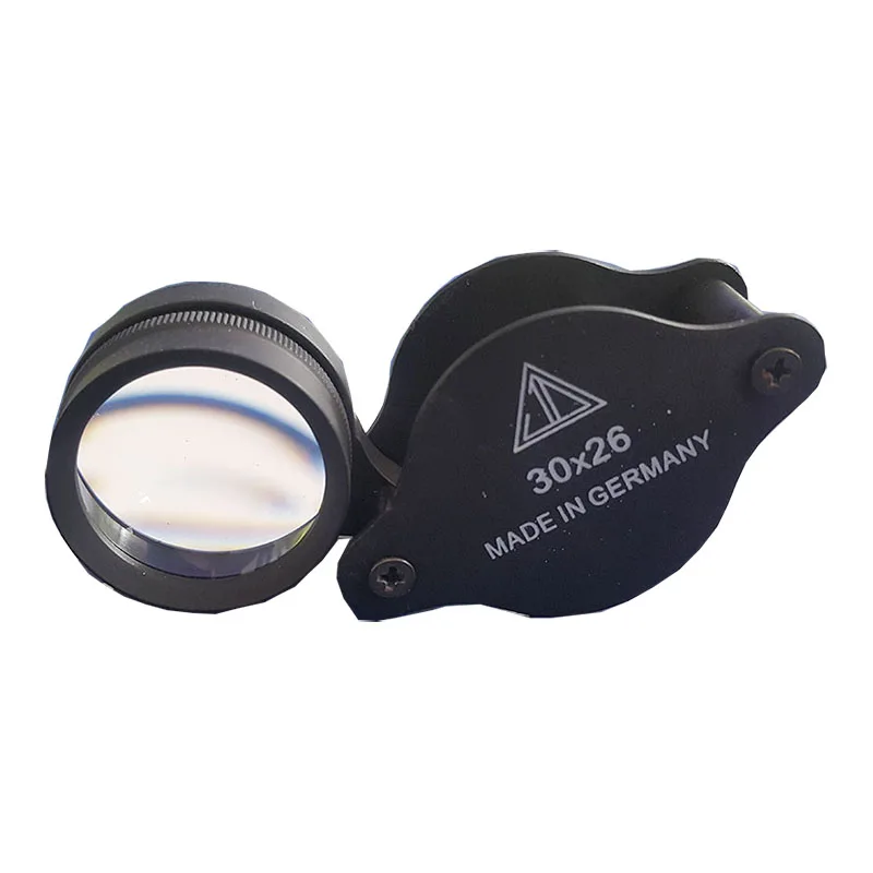 

Portable Magnification 30x Folding Diamond Jewelry Loupe Pocket Currency Detecting Magnifying Glass Jewel Identifying Magnifier