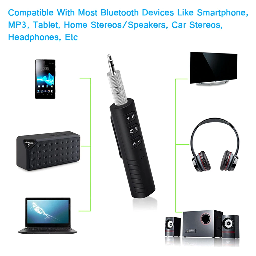 Автомобильный беспроводной bluetooth-приемник 3,5 мм разъем Bluetooth аудио Музыка приемник адаптер Динамик адаптер для наушников аудио стерео для автомобиля