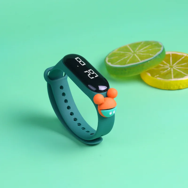 Детские светодиодные цифровые часы с Микки Маусом браслет детские для мальчиков