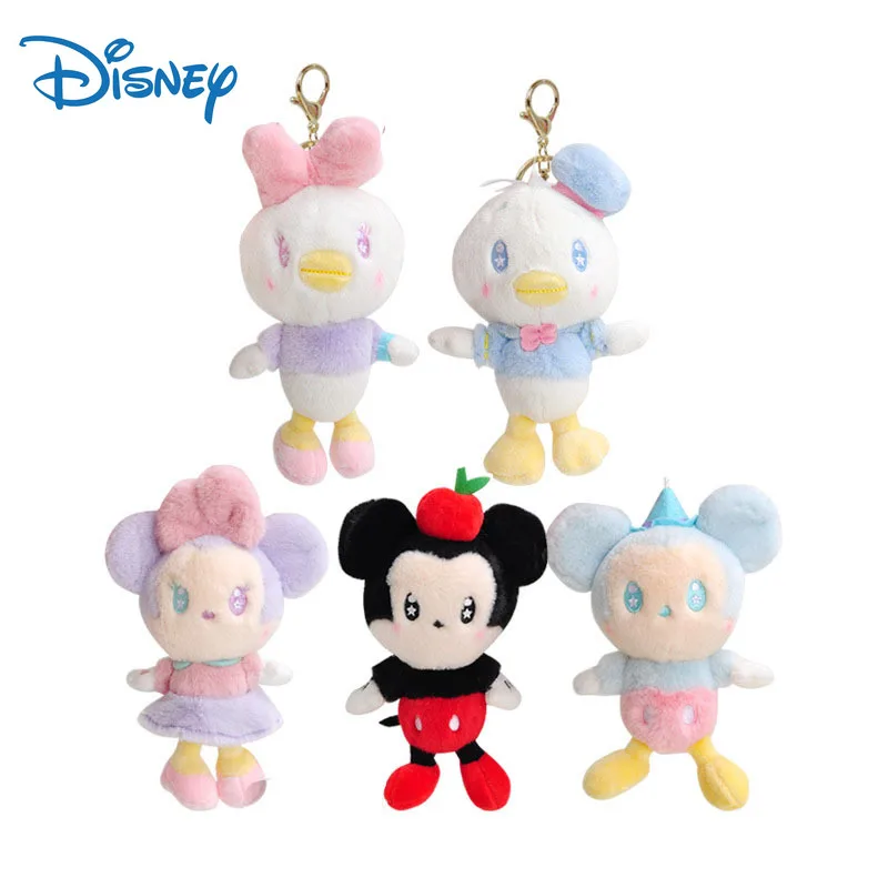

Disney Mickey Minnie Mouse Plush Pendant Keychain Cartoon Plush Action Figure Dolls Toys KeyRings Cute Gifts Bag Plush Key Chain