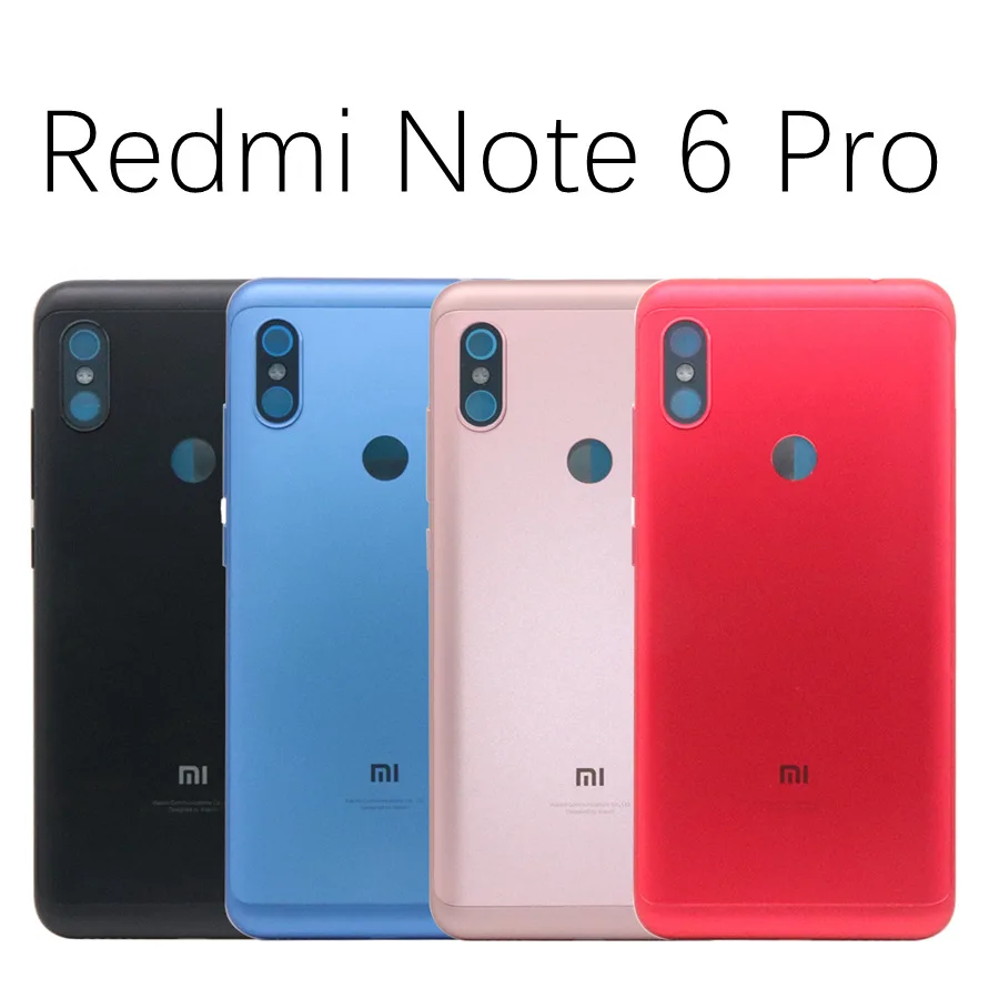 Для Xiaomi Redmi 6 Redmi 6A Note6 Pro крышка батареи задняя крышка Корпус задняя дверь чехол для Redmi Note 6 Pro крышка батареи Замена