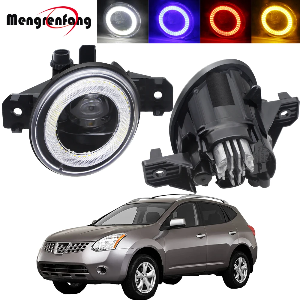 

2in1 Car Front Bumper LED Fog Light Angel Eye DRL Daytime Running Lamp 30W 8000LM H11 12V Accessories For Nissan Rogue 2008-2015