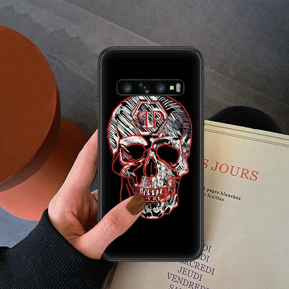 

qp Philipp luxury Brand Phone Case For Samsung Galaxy Note S 8 9 10 20 Plus E Lite Uitra black Cover Luxury Coque Painting