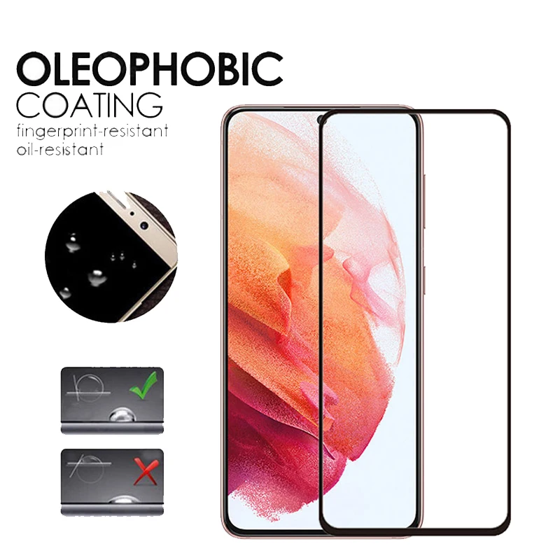 Закаленное стекло для Samsung Galaxy S21 защита экрана взрывозащищенное Plus пленка камеры