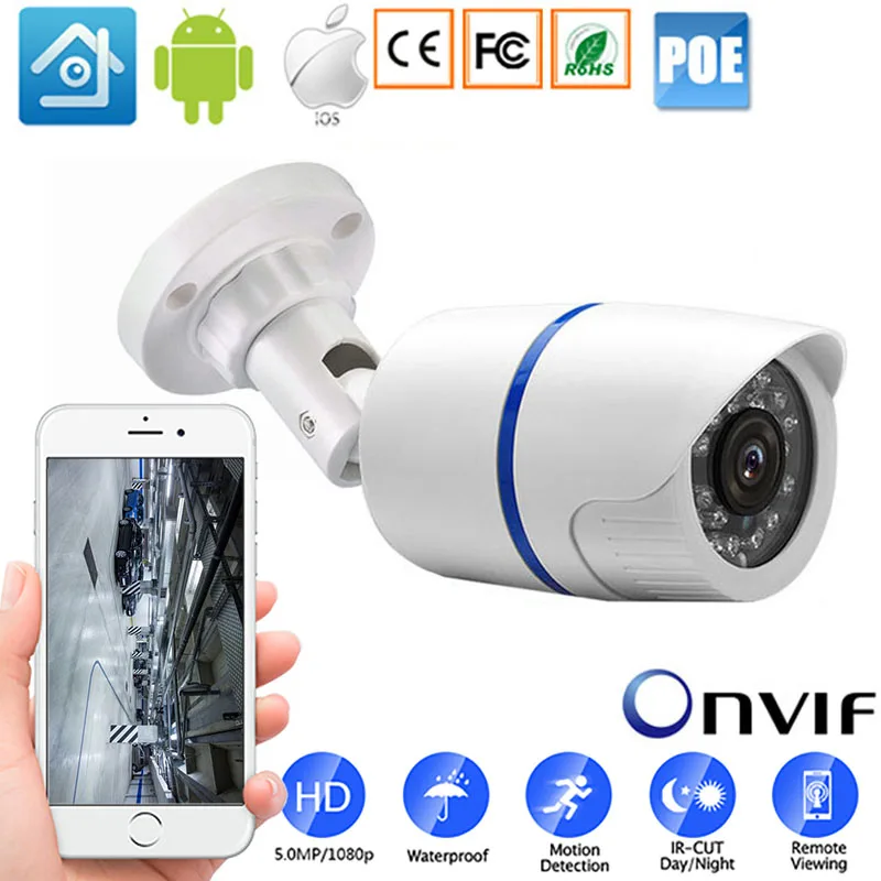 1080P 3MP IP Камера для дома и улицы безопасности веб камера домашней CCTV наблюдения ONVIF