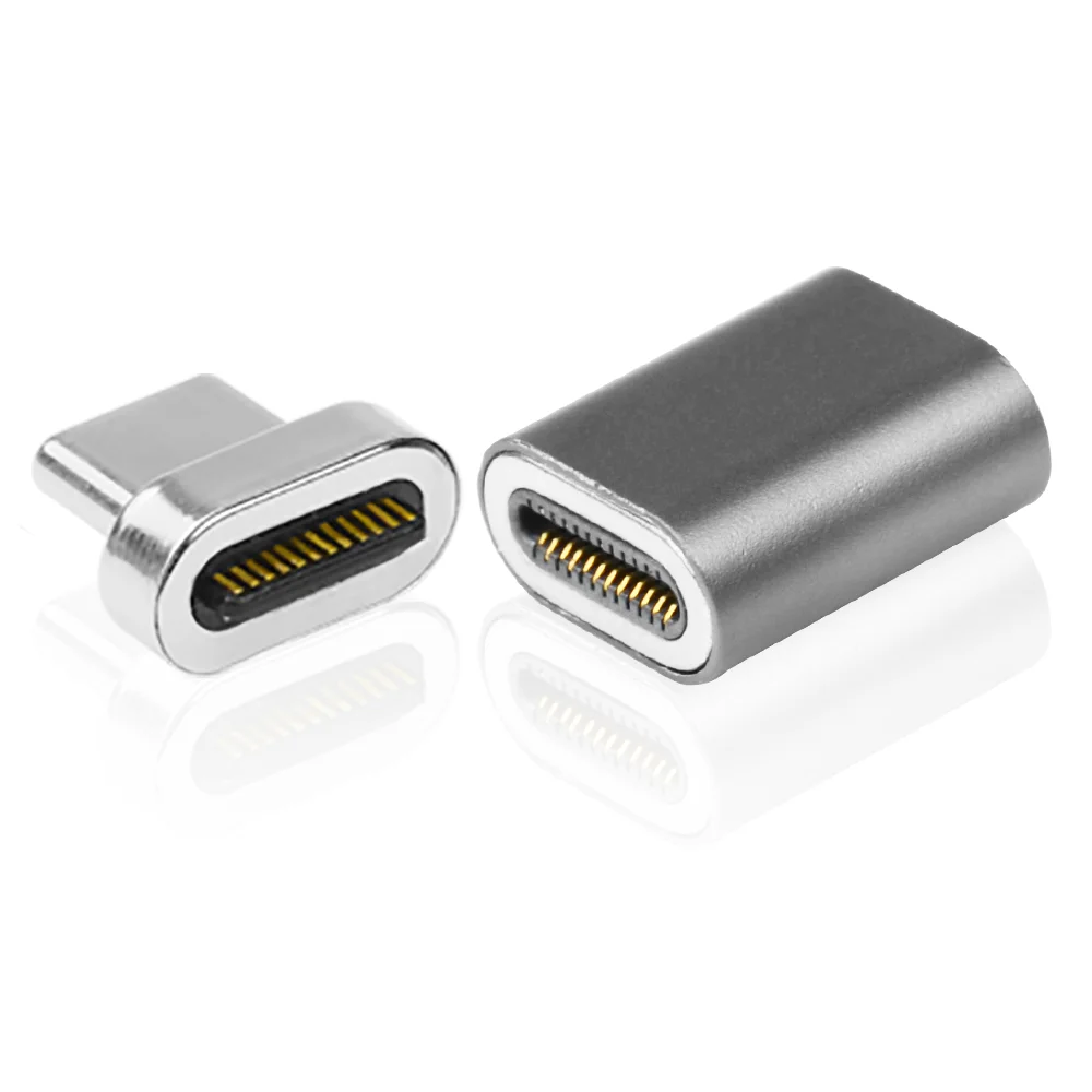 

Original Magnetic 24Pins Type C Connector For Thunderbolt 3 PD Plug 100W 40Gbp/s Converter USB C Adapter Charging Socket