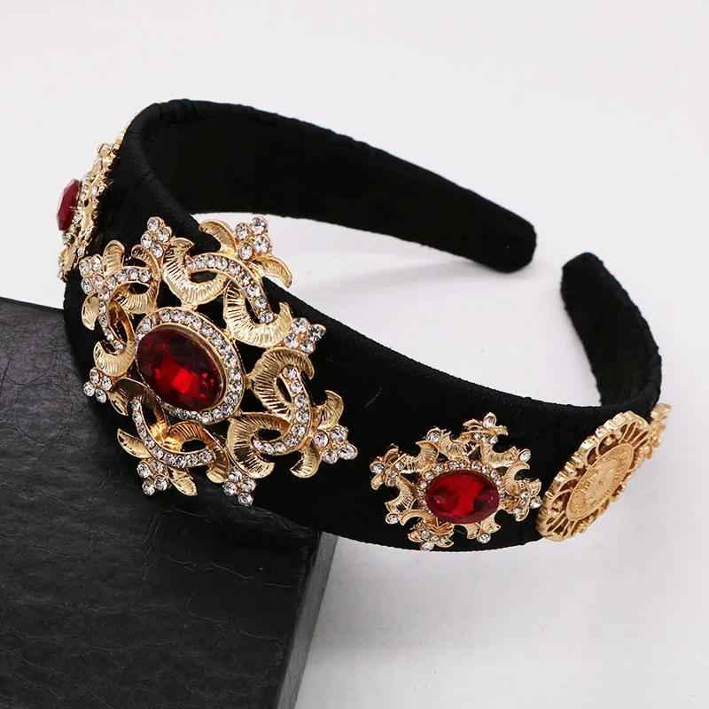 Роскошная винтажная повязка на голову в стиле барокко обруч для волос с