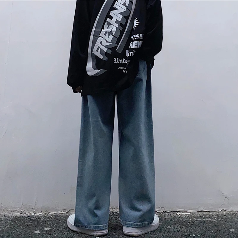 

Harajuku Cartoon Head Print Jeans Women Streetwear Jeans Vintage Washed Jeans Casual Straight Jeans Cotton Loose Man Jeans