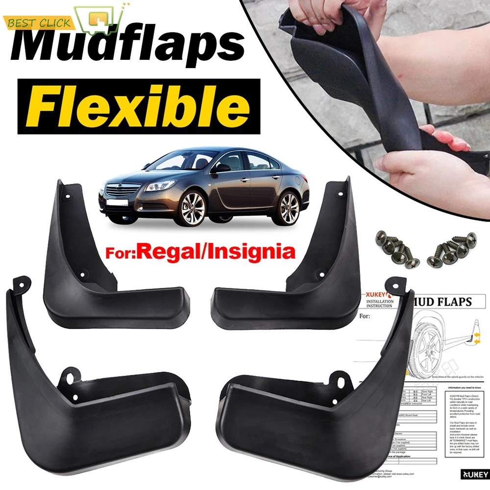 

Set Molded Mud Flaps For Buick Regal 2011-2017 Mudflaps Splash Guards Front Rear Mud Flap Mudguards 2012 2013 2014 2015 2016