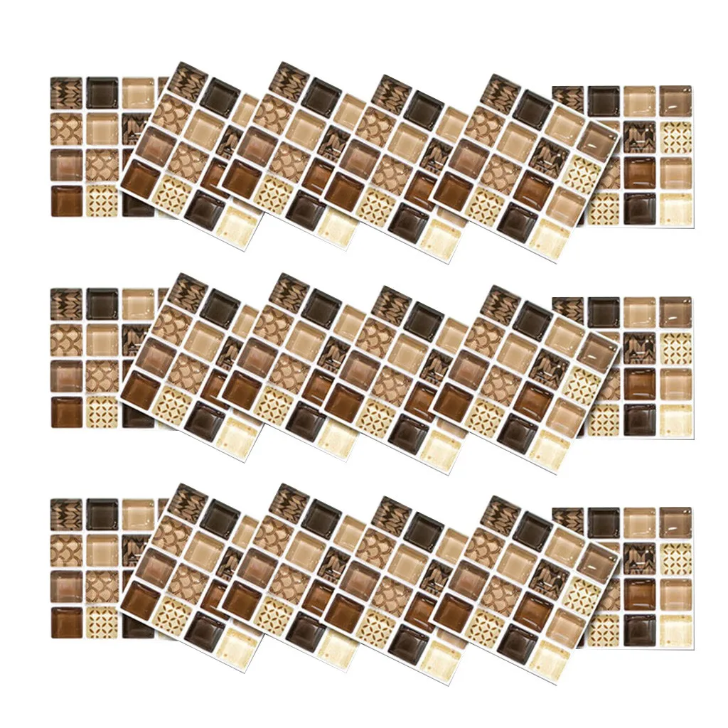 Самоклеящиеся наклейки для мозаичной плитки кухонные настенной в ванной комнате