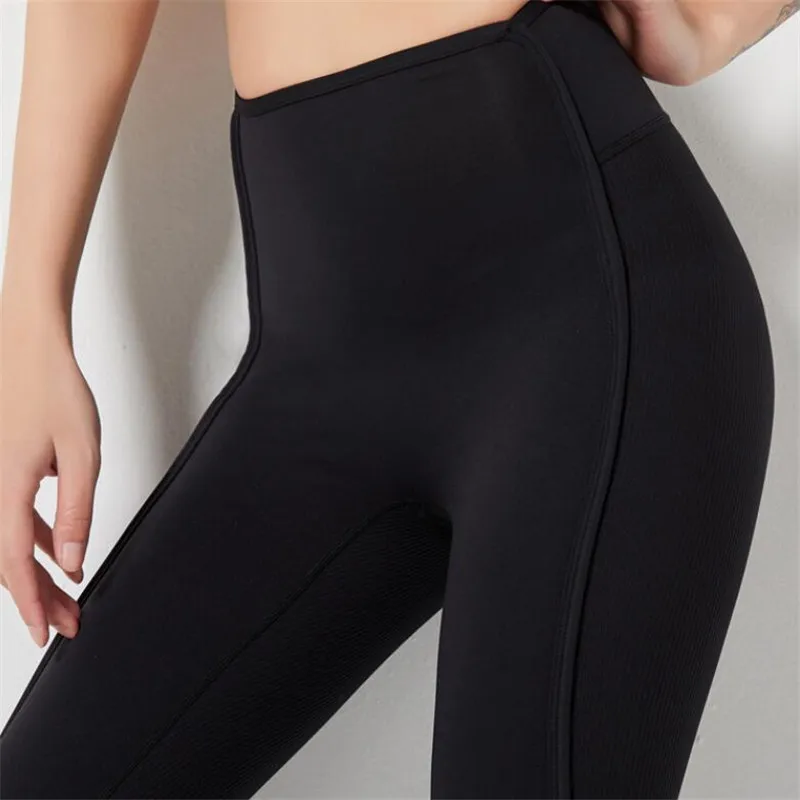 

High Waist Corset Leggings Sports Fitness Pants Plain Push Up Gym Leggings Tummy Control Yoga Pants Booty Workout Tights