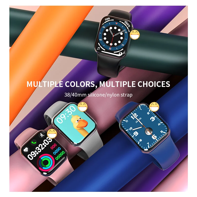 

Original wholesale 3/5 pcs HW12 HW16 Full Screen Smart Watch 44MM40MM Women Men Smartwatch with password Split Screen Bluetooth