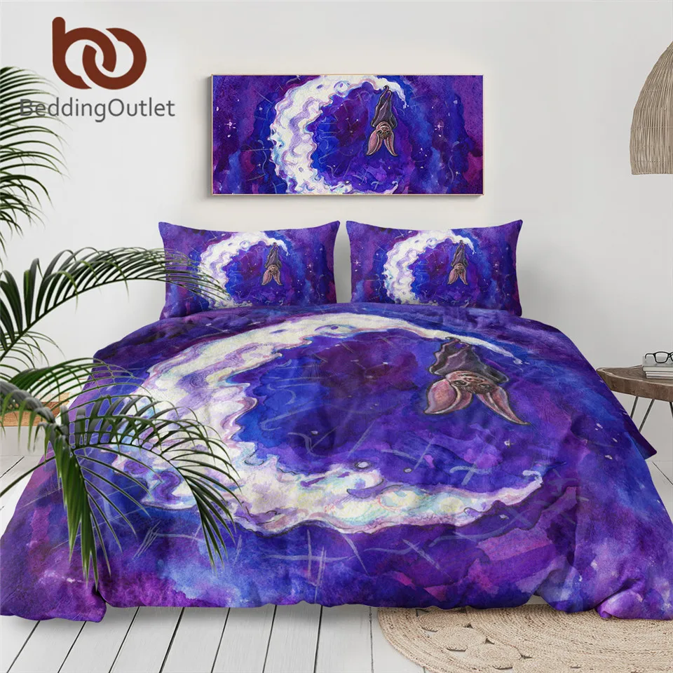 3 шт. Комплект постельного белья с рисунком летучей мыши|Комплекты белья| |