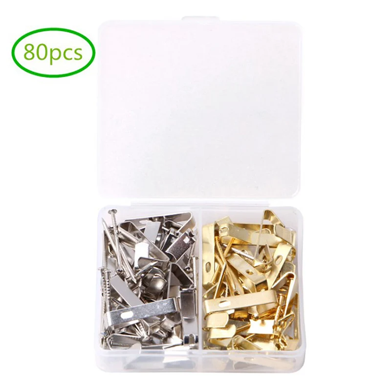 80 шт. металлические настенные крючки для фотографий | Строительство и ремонт