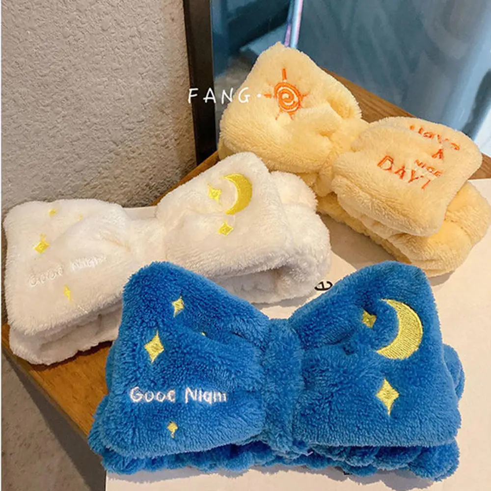 

Cute Coral Fleece Soft Headband Cross Top Kont Elastic Hairband For Women Girls Wash Face Turban Headwear Hair Accessories