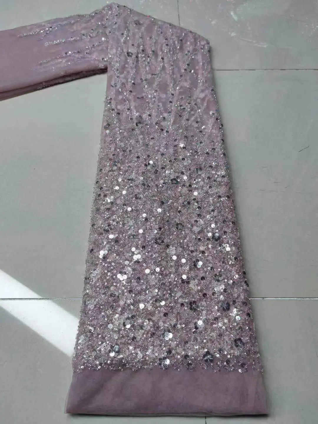 Роскошные бусины кружево ткань ручной работы французское свадебное платье