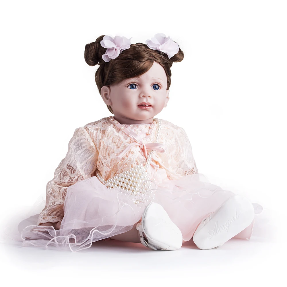60 см Силиконовые Reborn Baby Doll Like Alive Sisters игрушки принцесса Bebe красивые сестры